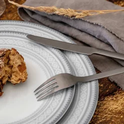 Porsgrunds Porselænsfabrik Marius Tallerken Flat 28 cm Grå 4pk<PORSGRUNDS PORSELÆNSFABRIK Outlet