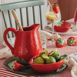 Porsgrunds Porselænsfabrik Jordbær Skål 21x15cm<PORSGRUNDS PORSELÆNSFABRIK Online