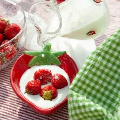 Porsgrunds Porselænsfabrik Jordbær Skål 21x15cm<PORSGRUNDS PORSELÆNSFABRIK Online