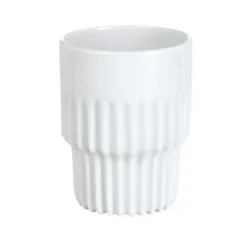 Porsgrunds Porselænsfabrik Sense Kopp U/Hank Med Riller<PORSGRUNDS PORSELÆNSFABRIK Clearance