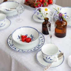 Porsgrunds Porselænsfabrik Bluebird Butterfly Tallerken 28cm<PORSGRUNDS PORSELÆNSFABRIK Sale