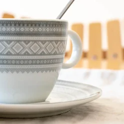 Porsgrunds Porselænsfabrik Marius Kopp & Skål 20 cl Grå<PORSGRUNDS PORSELÆNSFABRIK New