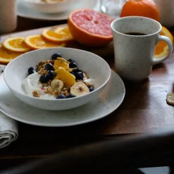 Porsgrunds Porselænsfabrik Natur Asjett 21cm Lys Granitt<PORSGRUNDS PORSELÆNSFABRIK Online