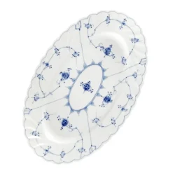 Porsgrunds Porselænsfabrik Bogstad Stråmønster Ovalt Fat 38cm<PORSGRUNDS PORSELÆNSFABRIK Outlet