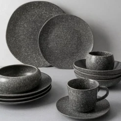 Porsgrunds Porselænsfabrik Natur Tallerken 26cm Mørk Granitt<PORSGRUNDS PORSELÆNSFABRIK Sale