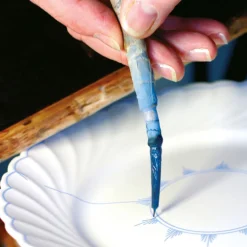 Porsgrunds Porselænsfabrik Bogstad Stråmønster Tallerken 27cm<PORSGRUNDS PORSELÆNSFABRIK Hot