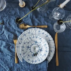 Porsgrunds Porselænsfabrik Bogstad Stråmønster Tallerken 27cm<PORSGRUNDS PORSELÆNSFABRIK Hot