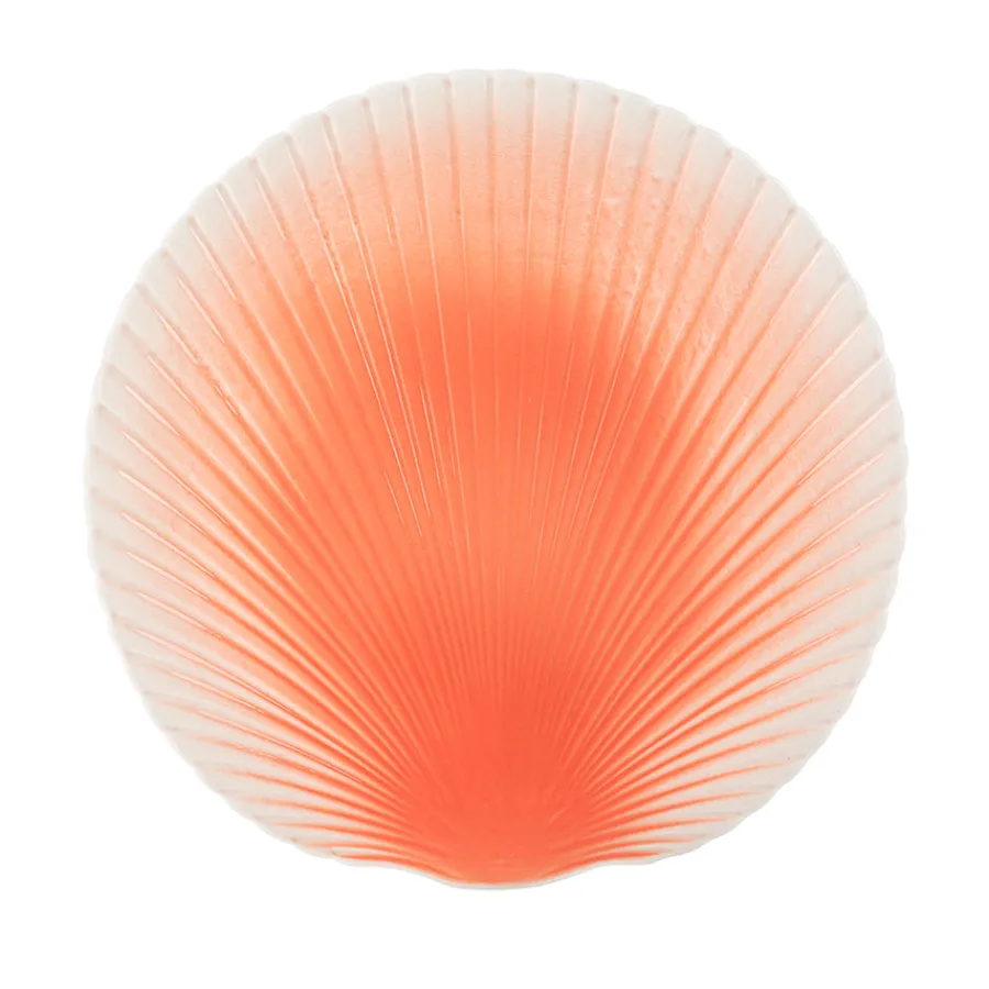 Porsgrunds Porselænsfabrik Kamskjell Tallerken 26cm Korall<PORSGRUNDS PORSELÆNSFABRIK Outlet