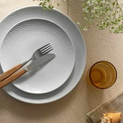 Porsgrunds Porselænsfabrik Bølge Hvitt Tallerken 27 cm<PORSGRUNDS PORSELÆNSFABRIK