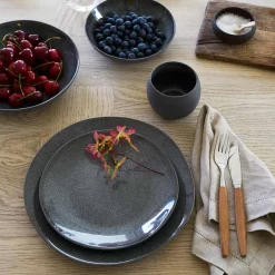 Porsgrunds Porselænsfabrik Natur Asjett 21cm Onyx<PORSGRUNDS PORSELÆNSFABRIK New