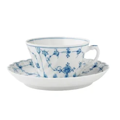 Porsgrunds Porselænsfabrik Bogstad Stråmønster Kopp 22cl m/skål<PORSGRUNDS PORSELÆNSFABRIK Clearance