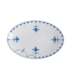Porsgrunds Porselænsfabrik Bølge Strå Oval Asjett 19cm<PORSGRUNDS PORSELÆNSFABRIK Outlet