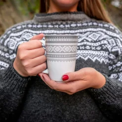 Porsgrunds Porselænsfabrik Marius Mariuskrus Maud 2pk Grå<PORSGRUNDS PORSELÆNSFABRIK Discount