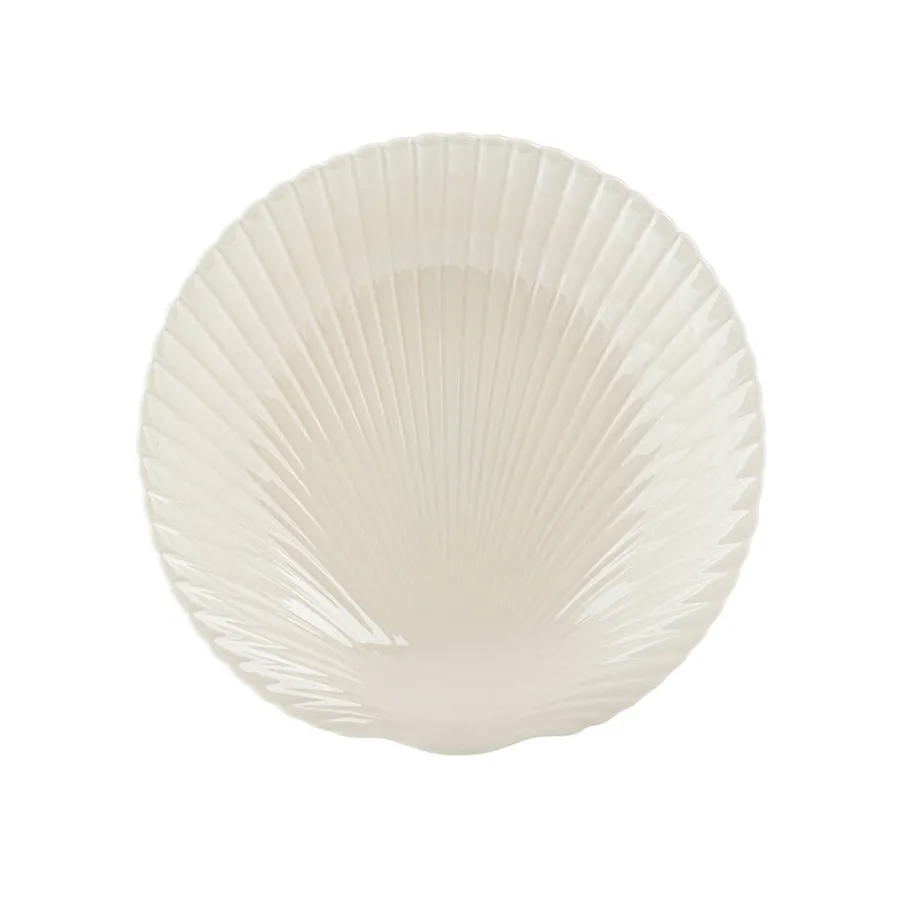 Porsgrunds Porselænsfabrik Kamskjell Dyp Tallerken 22cm Blek Sand<PORSGRUNDS PORSELÆNSFABRIK Sale