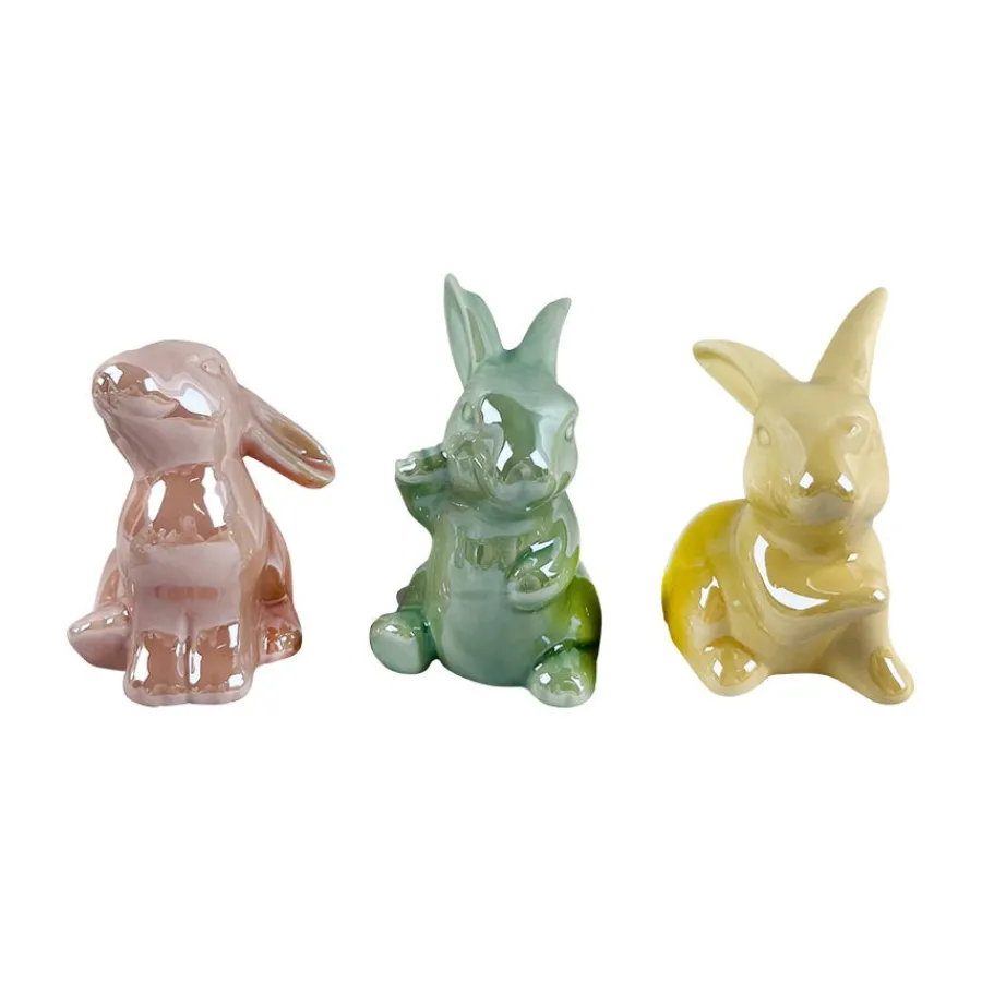 Påskeharer 3pk i Pastellfarger<SEASONS Hot