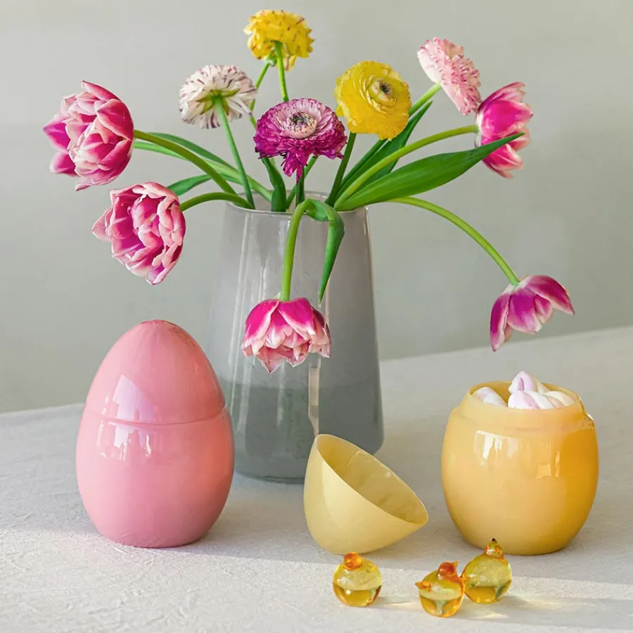 Påskepynt Glassegg fra<HADELAND GLASSVERK Best