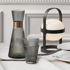 Grand Cru Vannkaraffel m/Riller 1L Grå<ROSENDAHL Discount