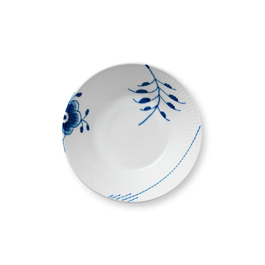 Blå Mega Riflet Dyp Tallerken 17cm<ROYAL COPENHAGEN Hot