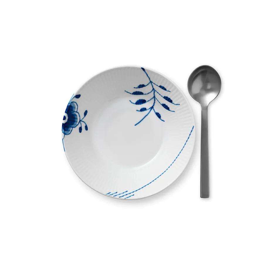 Blå Mega Riflet Dyp Tallerken 17cm<ROYAL COPENHAGEN Hot