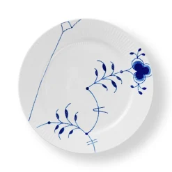 Blå Mega Riflet Tallerken 27cm Dekor 9<ROYAL COPENHAGEN New
