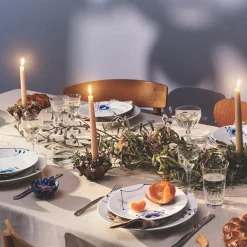 Blå Mega Riflet Tallerken 27cm Dekor 9<ROYAL COPENHAGEN New