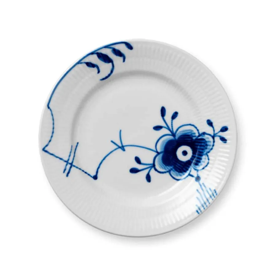 Blå Mega Riflet Asjett 17cm Nr.6<ROYAL COPENHAGEN Online