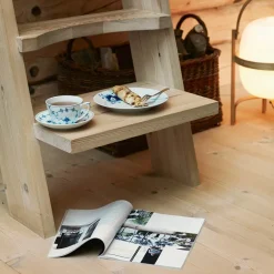 Blå Mega Riflet Blå Asjett 22cm<ROYAL COPENHAGEN Discount