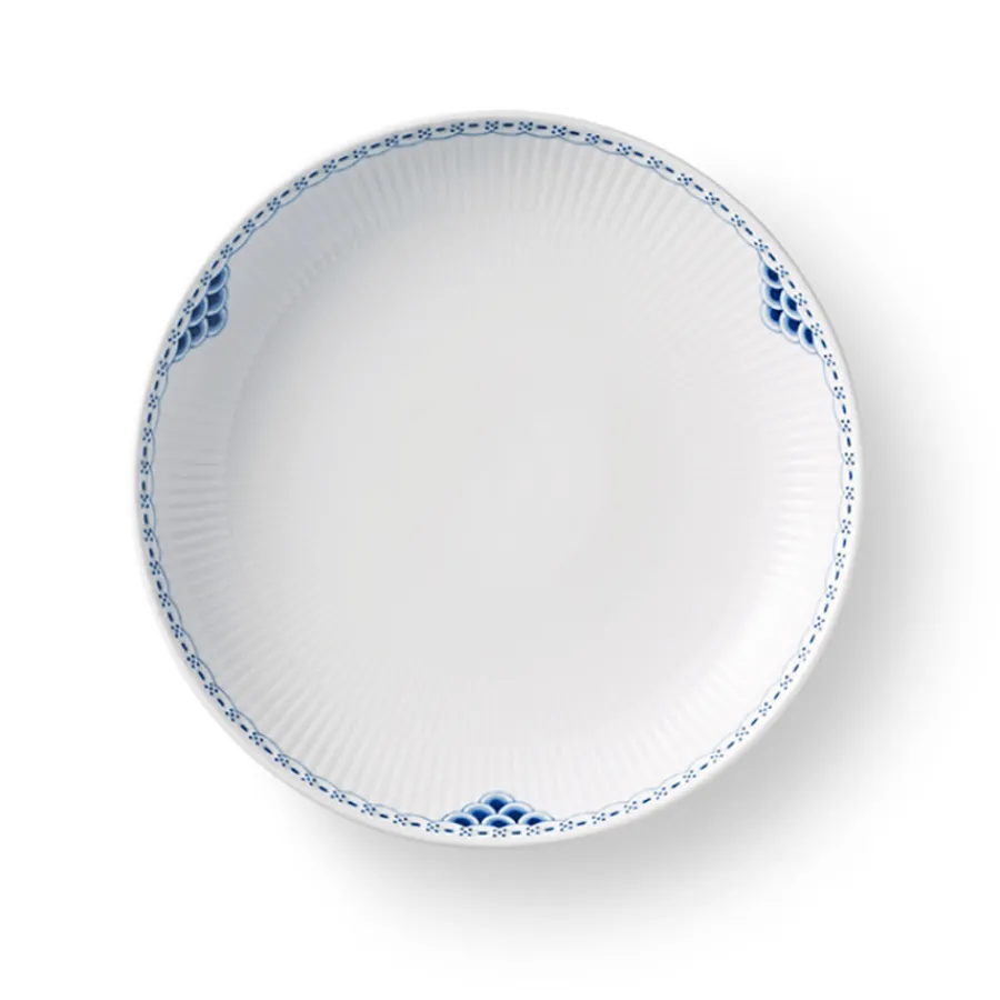 Prinsesse Blå Dyp Tallerken 25cm<ROYAL COPENHAGEN