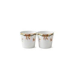 Stjerne Riflet Jul Serveringskopp 2 pk<ROYAL COPENHAGEN Outlet