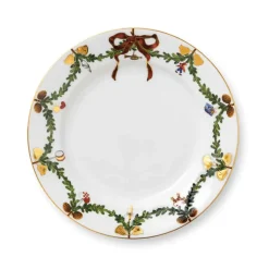 Stjerne Riflet Jul Tallerken 22cm<ROYAL COPENHAGEN Online