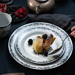 Rørstrand Ostindia Svart Tallerken 27cm<RÖRSTRAND Outlet