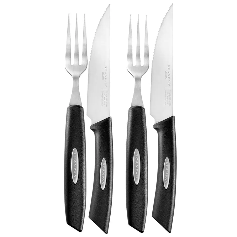 Classic Texas Biffbestikk 4 deler<SCANPAN Sale