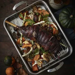 Impact Langpanne med Rist 5L<SCANPAN Outlet