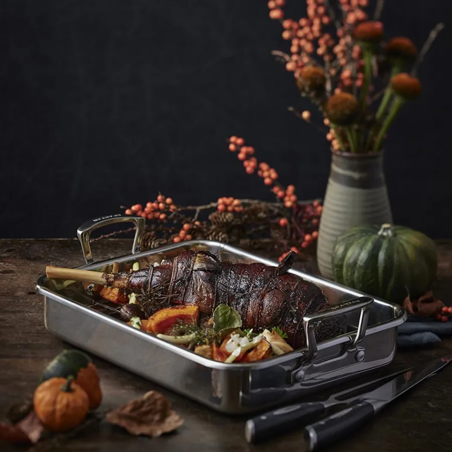 Impact Langpanne med Rist 5L<SCANPAN Outlet