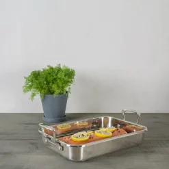 Impact Langpanne med Rist 5L<SCANPAN Outlet