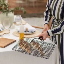 BBQ Grillrist Sammenleggbar Jern m/Non-Stick 36,5X34,5cm<SEASONS Hot