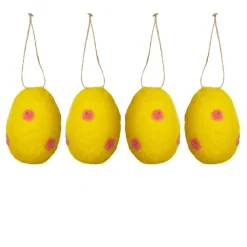 Easter Collection Tovet Egg Ull 4x4cm 4pk<SEASONS Hot