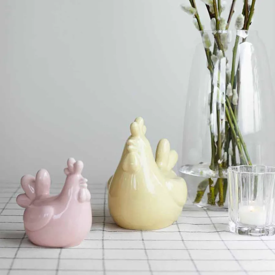 Easter Collection Høne 20cm Gul<SEASONS Discount