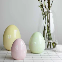 Easter Collection Egg m/Blomster 11cm Rosa<SEASONS