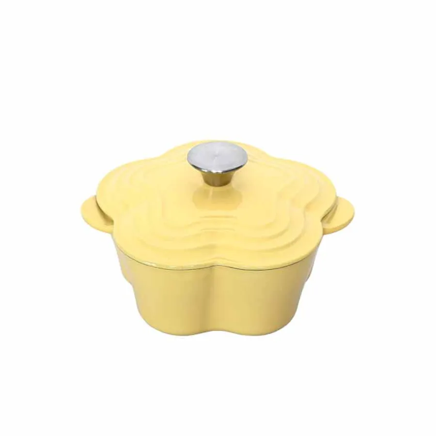 Easter Collection Støpejernsgryte Blomst 1.9L 30cm Gul<SEASONS Hot
