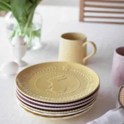 Easter Collection Tallerken m/Hare 21cm Gul<SEASONS Sale