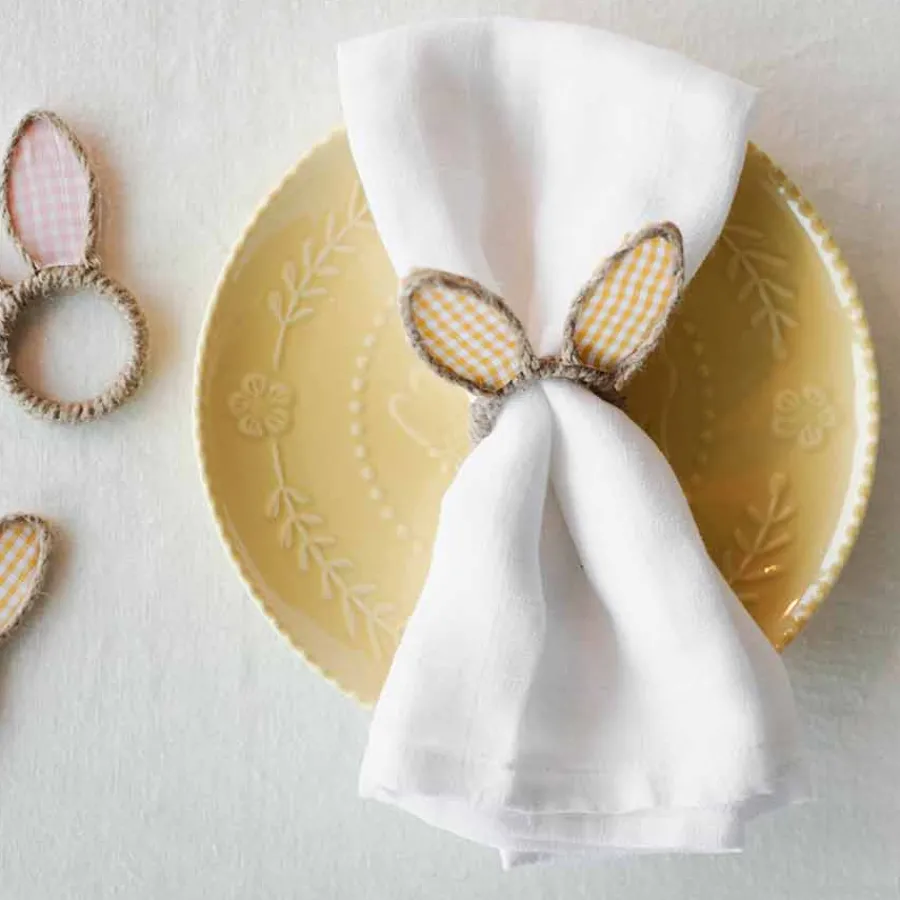 Easter Collection Tallerken m/Hare 21cm Gul<SEASONS Sale