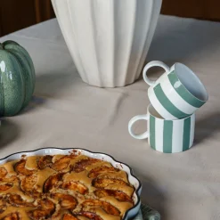 Fall Collection Krus 28cl Liggende Striper Grønn<SEASONS Outlet