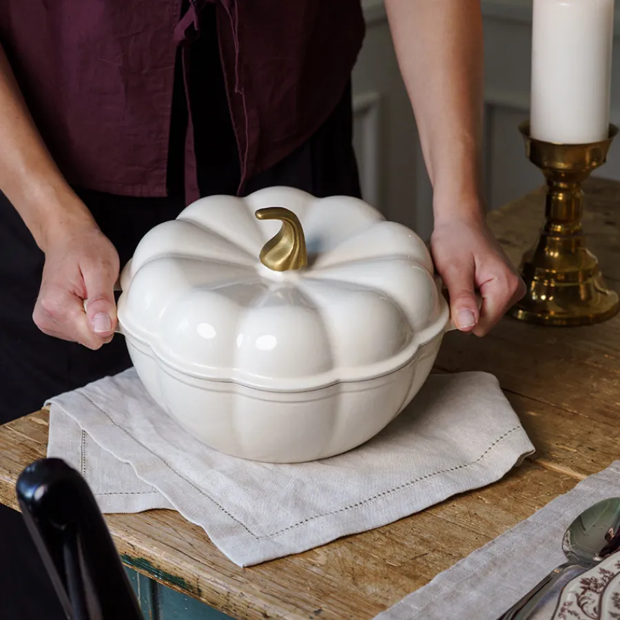 Fall Collection Støpejernsgryte 3L Gresskar Krem<SEASONS