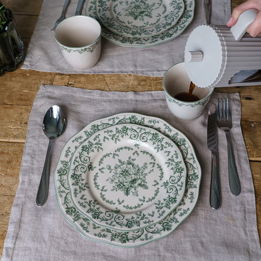 Fall Collection Tallerken 21cm Grønn Print<SEASONS Online