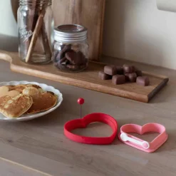 Love Collection Hjerteform Egg/Pannekake 9cm Rosa<SEASONS Hot