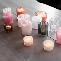 Love Collection Lyslykt Rund 4cm Hvit<SEASONS Online