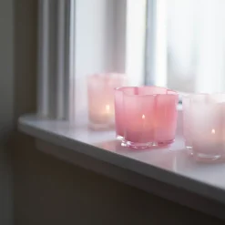 Love Collection Lyslykt Blomst 8x8,5cm Rosa<SEASONS Discount