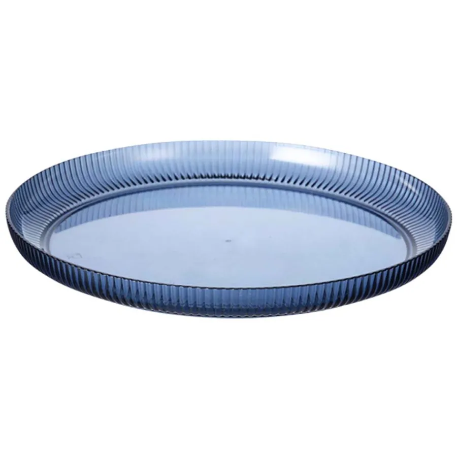 Summer Collection Tallerken m/Riller 25cm Marine<SEASONS Discount