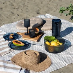 Summer Collection Tallerken m/Riller 25cm Marine<SEASONS Discount